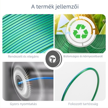 PLA selyem felületű 3D nyomtató filament - kerek keresztmetszet, Tomson Toksen 3D márka, normál sűrűség, nagy sebességű nyomtatás