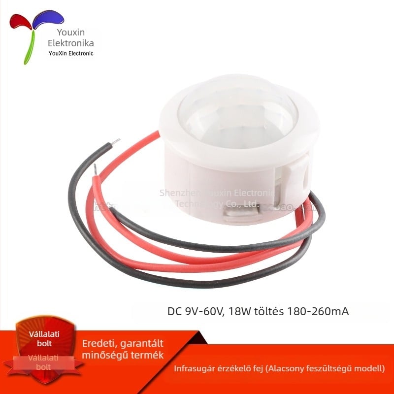 Infravörös testérzékelő — modul kapcsoló mennyezeti világításhoz, DC tápegység