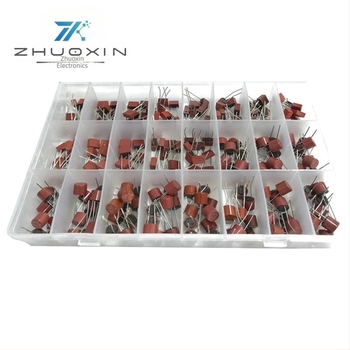 Biztosítótömlőcsövek, 240 db, 250V, lassú kioldású, 0,5A–10A, 24 típusban, 10 db/ típus