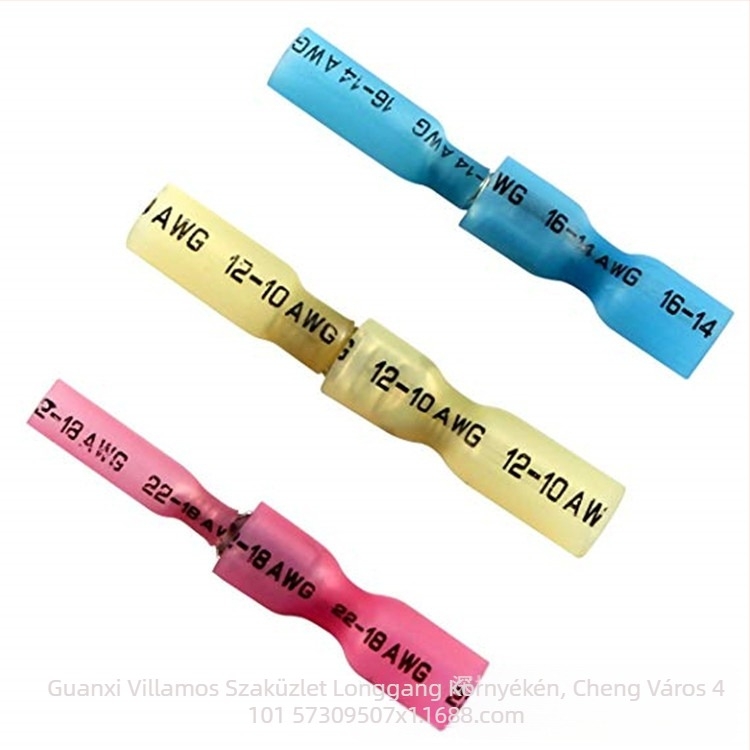 160/260 darab lapát típusú dugaszolható terminálok, férfi és női csatlakozók, hőzsugorító terminál, dobozos vízálló készlet, Crown Jubilee, modell Heat shrink terminal