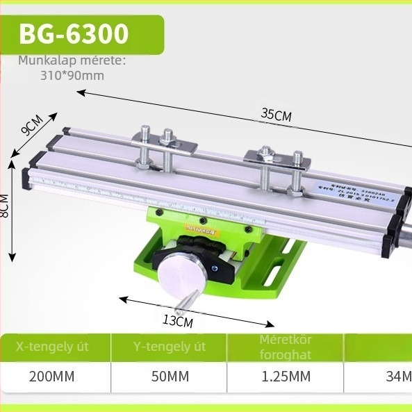 Keresztes maróasztal - Mini Strong, ötvözet, Cross Workbench