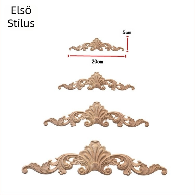 Gumifa bútor dekoratív csík gravírozással, testreszabható gravírozás, csiszolt felület, otthoni használatra