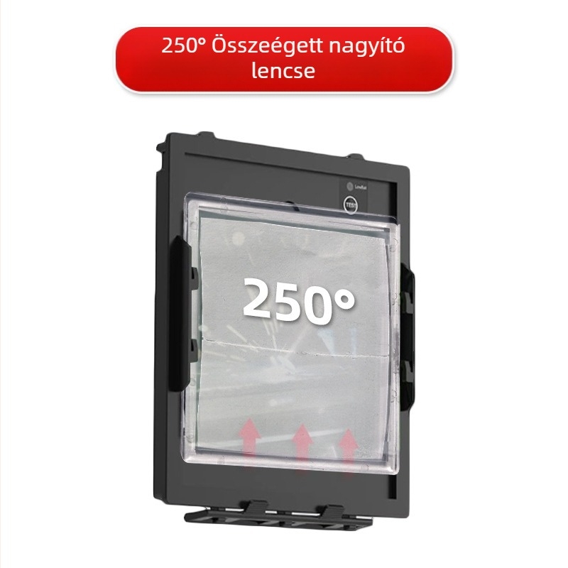 Hegesztő maszk PC lencsével, PC anyag, dioptria tartomány 0.75–3.00, árnyékolás 75–300, fejre szerelhető