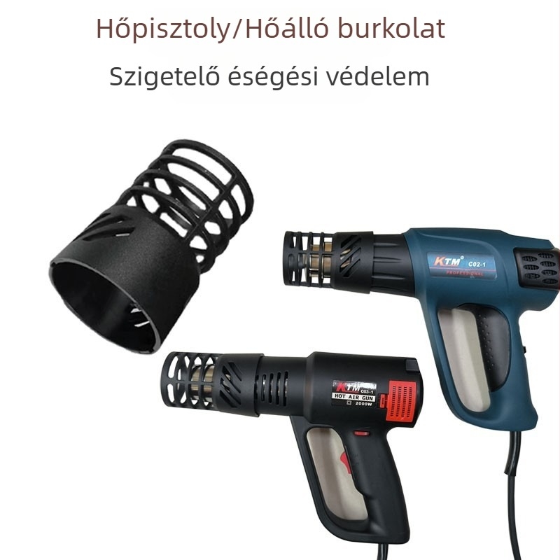 Hőlégfúvócsővédő sapka autófilmes használathoz, égésgátló, hőálló műanyag