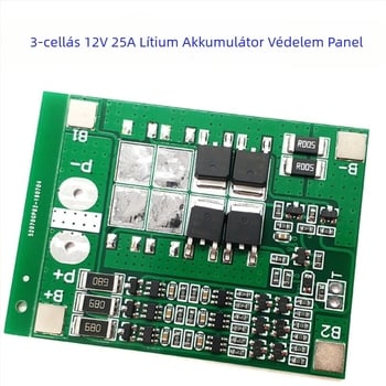 CXW 18650-es cellákhoz védőpanel, háromsoros, 25A, ROHS tanúsított