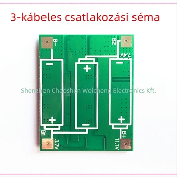 CXW 18650-es cellákhoz védőpanel, háromsoros, 25A, ROHS tanúsított