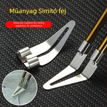 Hegesztési csukló-kiegészítő – háromszögletes lapfej, acél, háromszög alak, simító fej, simító kés, derékszög