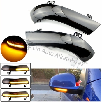 LED visszapillantó tükör irányjelző lámpa, modell LSG-VW01, 5W, 12V, kompatibil Golf 5 MK5 (2003-2008), Golf 5/6 Plus (2005-2013), Jetta MK5 (2006-2012), Passat B5.5 (2001-2005), Sharan (2003-2010).