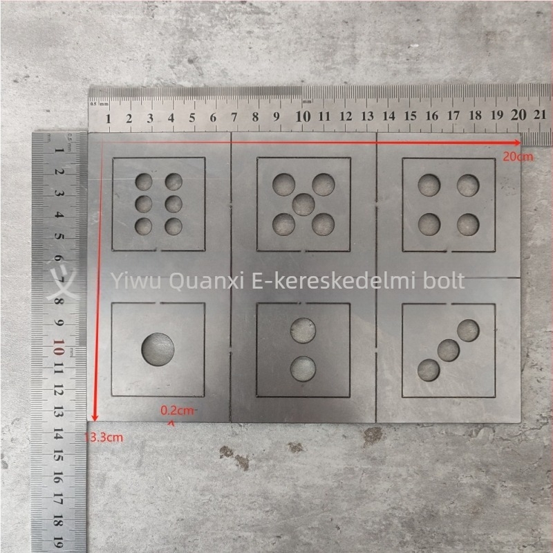 Fémhegesztés gyakorló készlet hatoldalú kocka tartóval (Anyag: ötvözet; Kategória: egyéb fémművészetek; Csomagolás: PP zacskóban; Stílus: modern és minimalistikus)