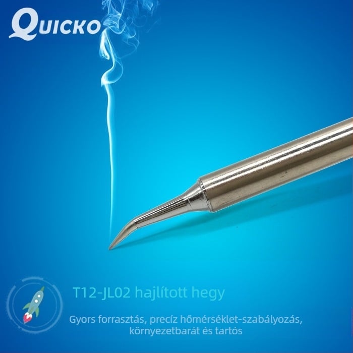 Ólommentes forrasztóhegy – ívelt vég, oxigénmentes réz, 0-480°C, 70W