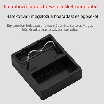 Xingweiqiang márkájú G-típusú, kis négyzet alakú Bakelit forrasztópáka tartó, magas hőállósággal