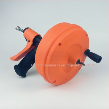 WC és konyhai csőtisztító spirál, kettős üzemmód (automata és kézi), PP acélhuzal, 1 db