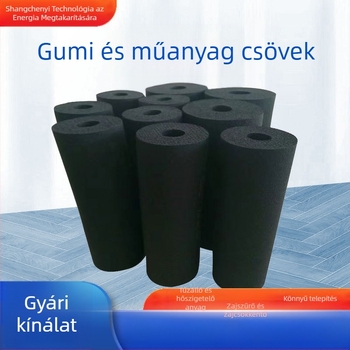 Szigetelt gumi- és műanyagcső HVAC- és vízvezetékekhez, zárt cellás, mag NBR/PVC, -40–110°C, hővezetési együttható 0,031 W/mK