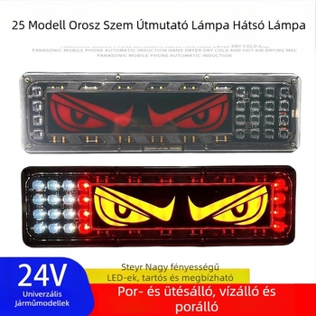 Teherautó hátsó lámpa – Lion Dance Eye, 12–24V, univerzális teherautókhoz és utánfutókhoz, élettartam 10 000 óra