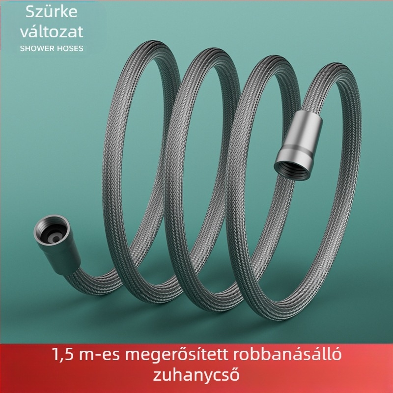 Nylon zuhanycső - univerzális, PVC, menetes csatlakozás, modern minimalist stílus
