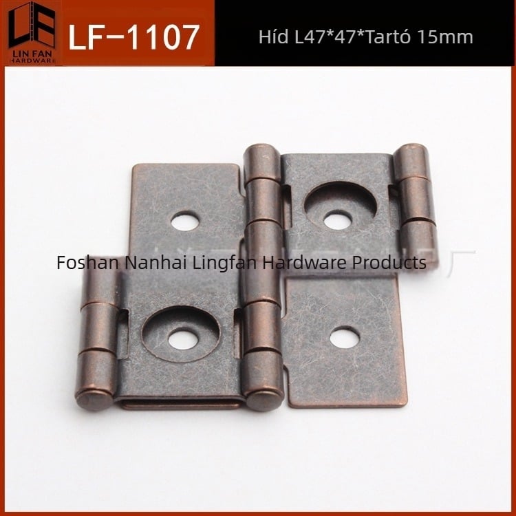 LF-1107 képernyőzsanér, vasból, gyártott sajtolással és elektroplattal, alkalmas bútorokhoz, például szekrényekhez és képernyőajtókhoz, testreszabható