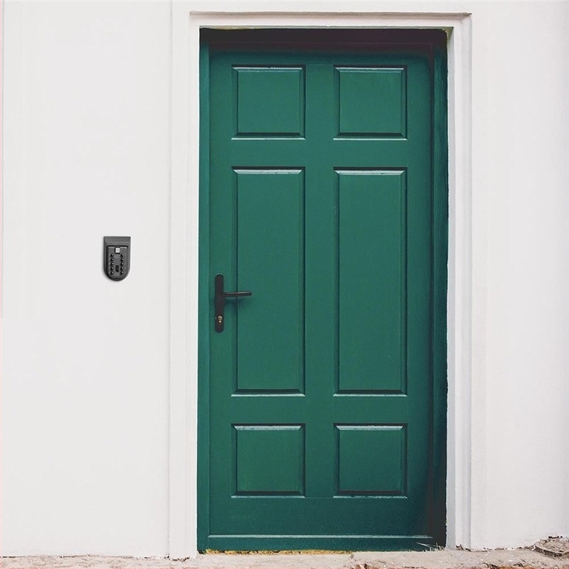 Falra szerelt kulcstartó doboz alumínium ötvözetből, zárható, kreatív dizájn, otthonra, kertre és balkonra