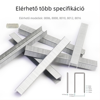 Pneumatikus szögbelövő bútorokhoz és csomagoláshoz – 8006 típusú szögek, 5000 darab