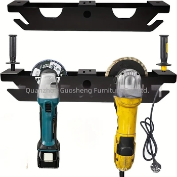 Fali grinder tartóállvány, fém, többfunkciós, modern és minimalista stílus, festett felület