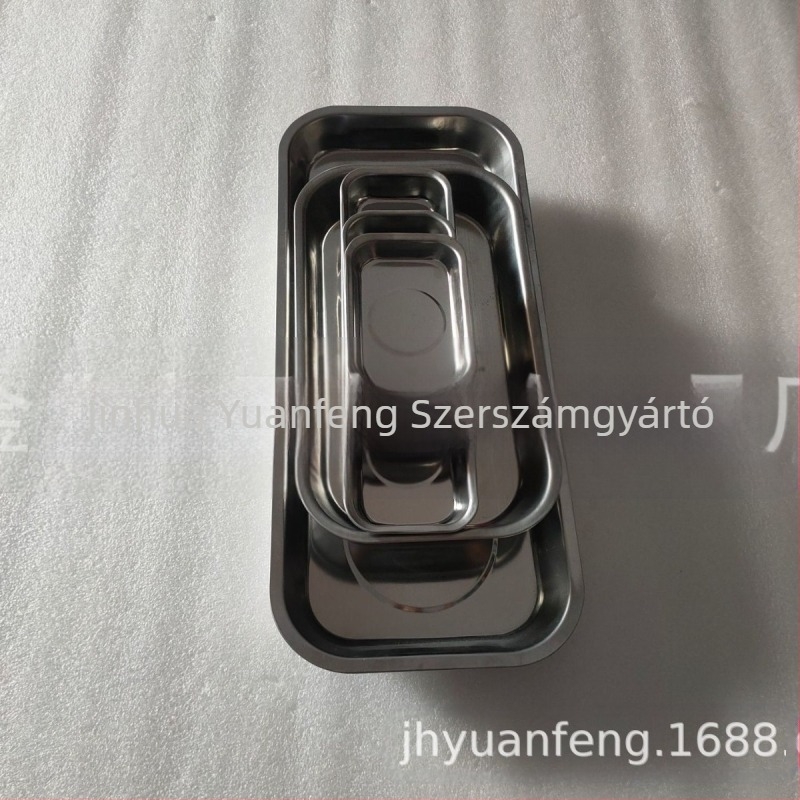 Téglalapú mágneses szerszám tároló készlet mágneses tálakkal és lemezekkel, YF márka, hardver szerszám alkatrészek tárolására, sorozat Mágneses eszköztálak és lemezek, eredet JH