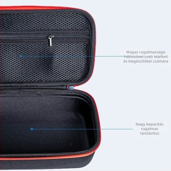 Autóba való EVA légpumpa tároló táska – Oxford anyag + EVA, 1 kg teherbírás, forró préselt EVA és varrás, 3C elektronikus termékek csomagolása