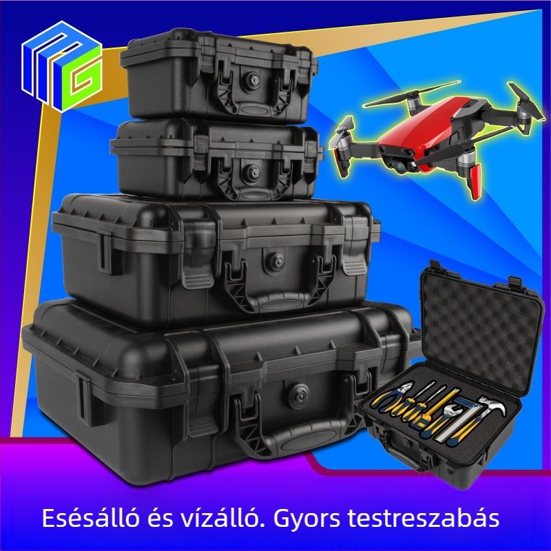 Mg Meigu PP műanyag szerszámtartó doboz – ütésálló, vízálló, zuhanás elleni védelem, teherbírás 20-120