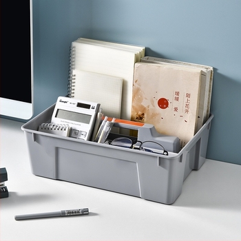 Konyhai tisztító eszközök tároló doboza – hordozható műanyag tartó (polipropilén), 5–10 L kapacitás, önálló szerelés, modern minimalist stílus