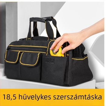 HUIJIA T214 Vászon szerszámos táska elektromunkásoknak - tartós, nagy kapacitású, multifunkcionális
