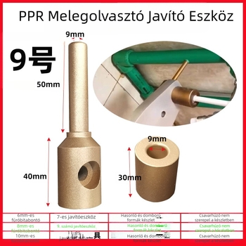 PPR vízcső javító eszköz PE/PPR/PB/PERT csövekhez — lyukak és szivárgások javítása, forró olvadó ragasztó rudak és ragasztóolvasztó gép, 50 Hz, 220 V
