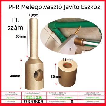 PPR vízcső javító eszköz PE/PPR/PB/PERT csövekhez — lyukak és szivárgások javítása, forró olvadó ragasztó rudak és ragasztóolvasztó gép, 50 Hz, 220 V