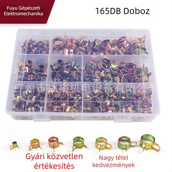 Horganyzott csőbilincs készlet – 165 db, vízcső rögzítők, márka Fuyu