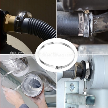 Alumíniumcsőbilincs a konyhai szagelszívóhoz – torokcsat a kivezetőcsőhöz, többfunkciós csőbilincs levegőcsatornákhoz