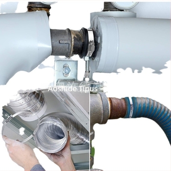 Alumíniumcsőbilincs a konyhai szagelszívóhoz – torokcsat a kivezetőcsőhöz, többfunkciós csőbilincs levegőcsatornákhoz