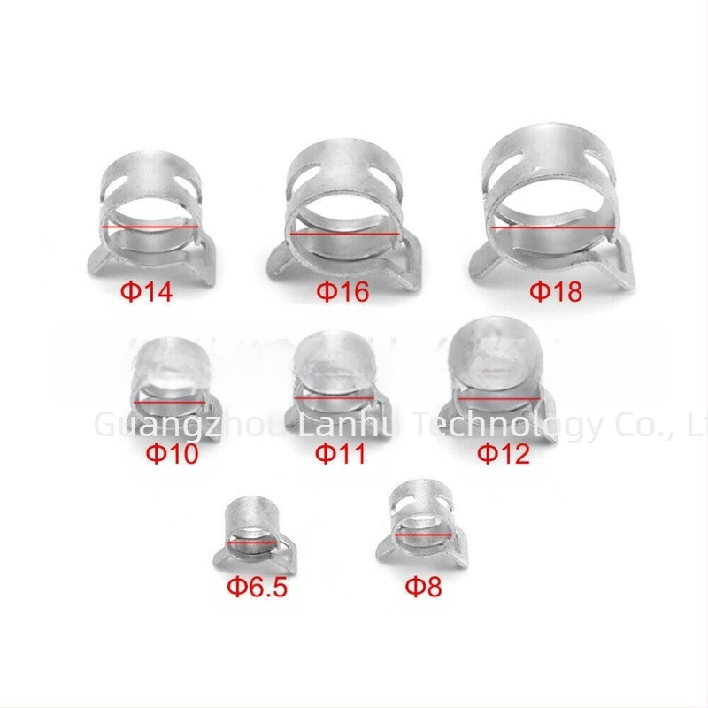 Blue Fox csőbilincs vízcsőhöz, Hoop Throat Hoop sorozat, acél szalag típus, eredet Guangdong