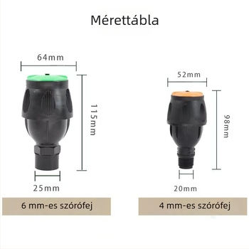 Automata forgó öntözőfej, 360°-os permetező, PP anyag, 550L kapacitás, alkalmas otthoni kertekhez, mezőgazdasági termeléshez és nyilvános zöldfelületekhez