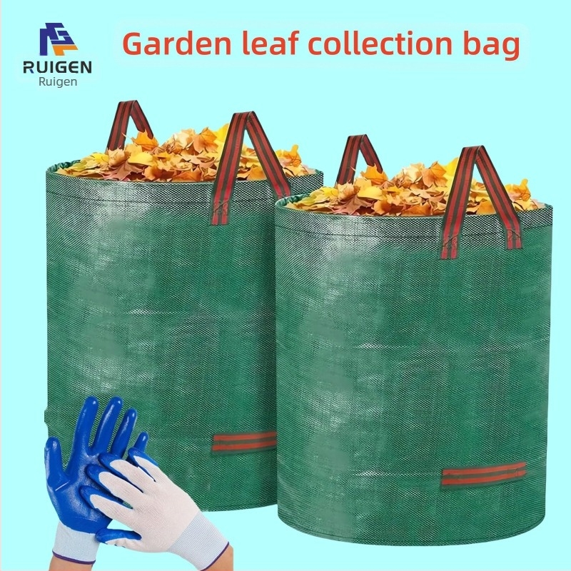 Rui geng PP levél- és hulladékszállító zacskók a kerti levelek és háztartási törmelék gyűjtésére