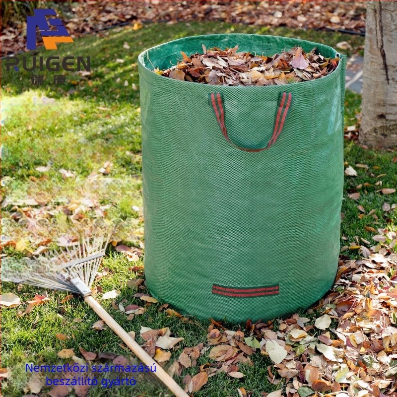 Rui geng PP levél- és hulladékszállító zacskók a kerti levelek és háztartási törmelék gyűjtésére