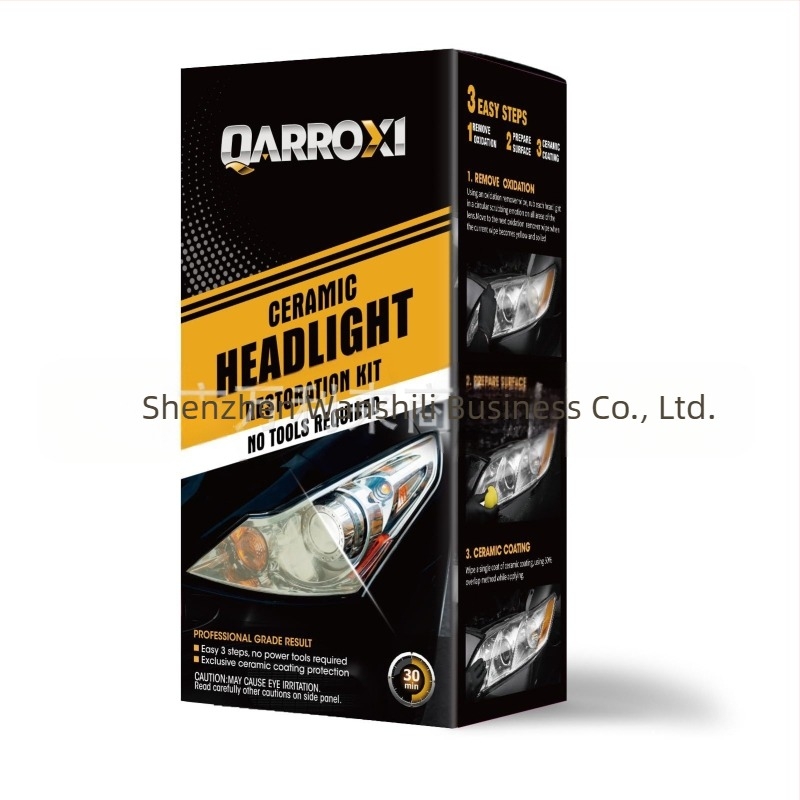 Kerámiás fényszóró-restauráló készlet autókhoz - karcolások eltávolítása, sárgulás javítása és polírozás