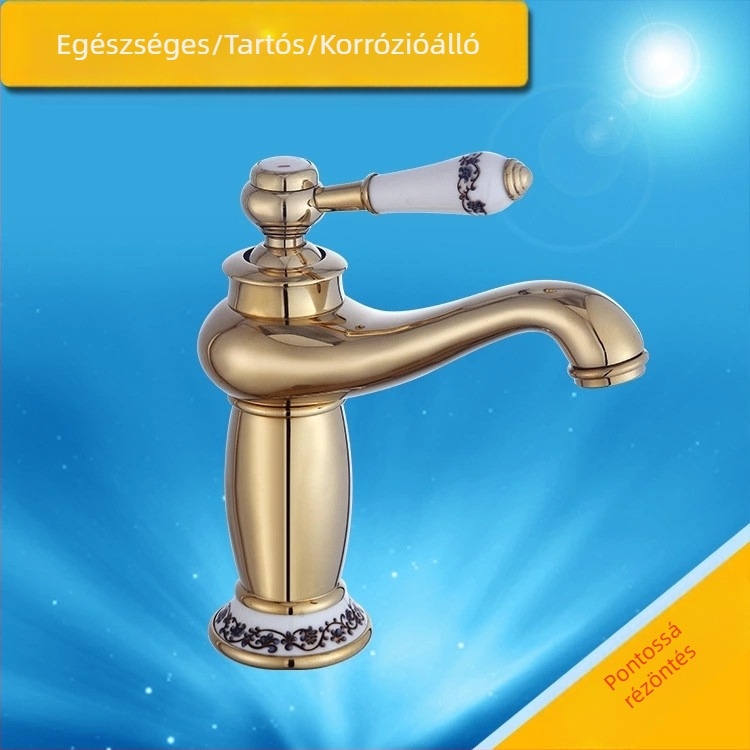 mosdó mosogató keverőcsaptelep, réz test, modell ZY-1606-H, felületre szerelhető, egykaros