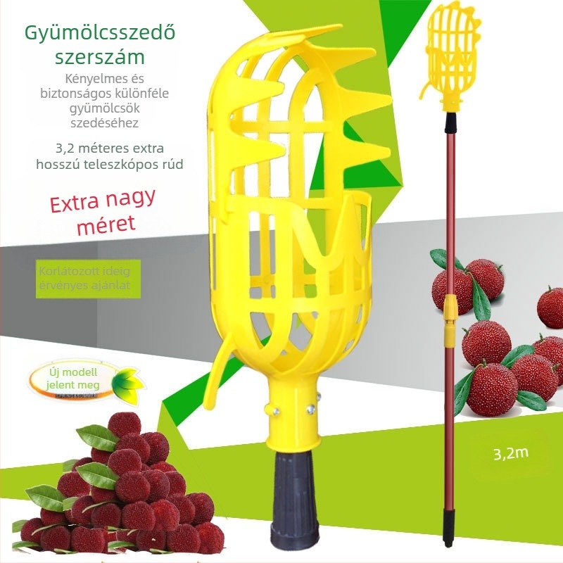 GRANPA Teleszkópos kézi gyümölcs-szedő magas ágakhoz