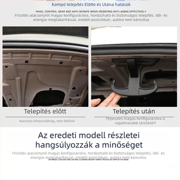 DX Műanyag csomagtartó horog Audi A4/A5/A6/A7-hoz – Modell 2656, logó nélkül