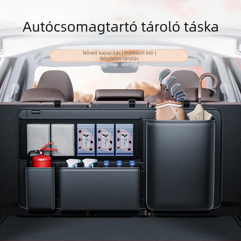 Capphire bőr csomagtartó szervező, függő típus, vízálló, univerzális kompatibilitás, logó nyomtatás