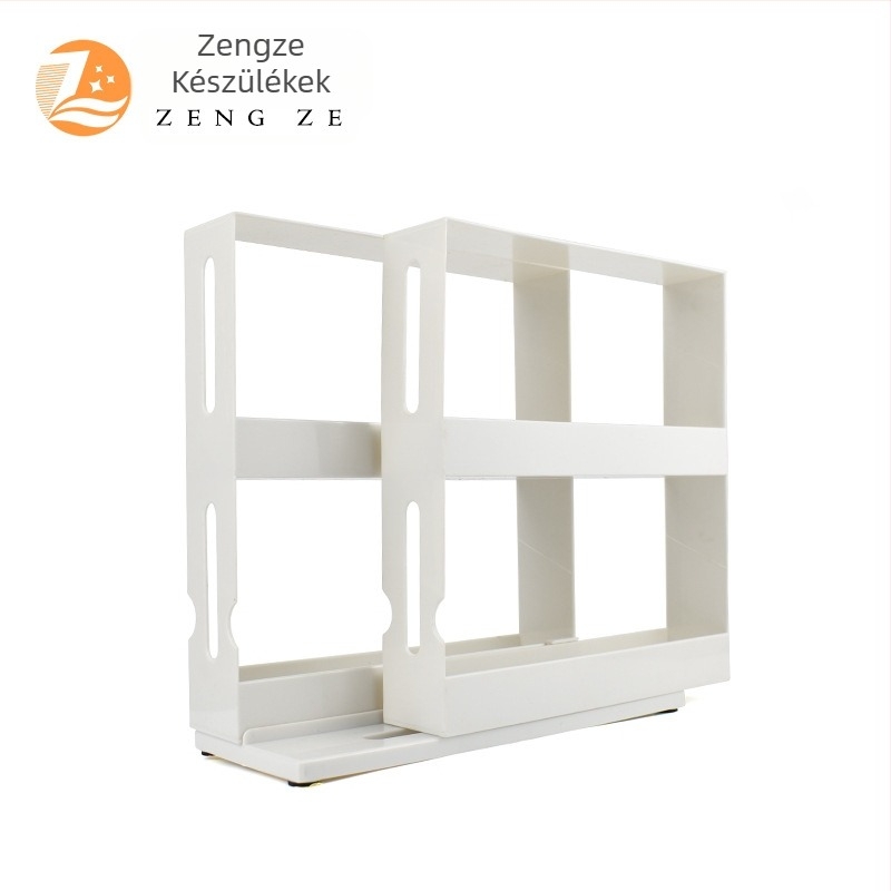 Többszintes tároló fűszerekhez és gyógyszerekhez, forgó műanyag szervező