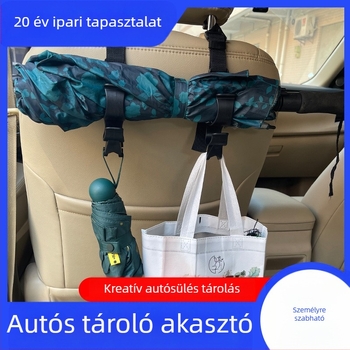 Autófejtámla akasztó – rejtett, fixált esernyő-tároló; Típus: Trunk strap; Anyag: Nylon; Összetétel: Nylon-poliészter; Márka: Liyao