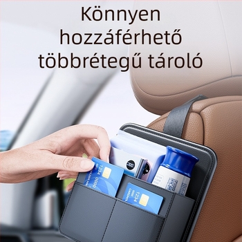 Bőr autóülés oldalsó papírzsebkendő tartó, Cabron, testreszabható, magáncímke elérhető