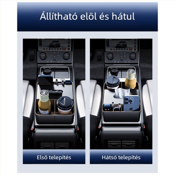 Autókarfához tartozó tároló doboz – bőr, középső konzol, univerzális kompatibilitás, testreszabható, Cabron márka