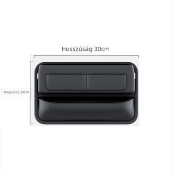 Bőr ülés közötti tároló doboz, kártyatartó rekeszekkel, testreszabható logónyomással