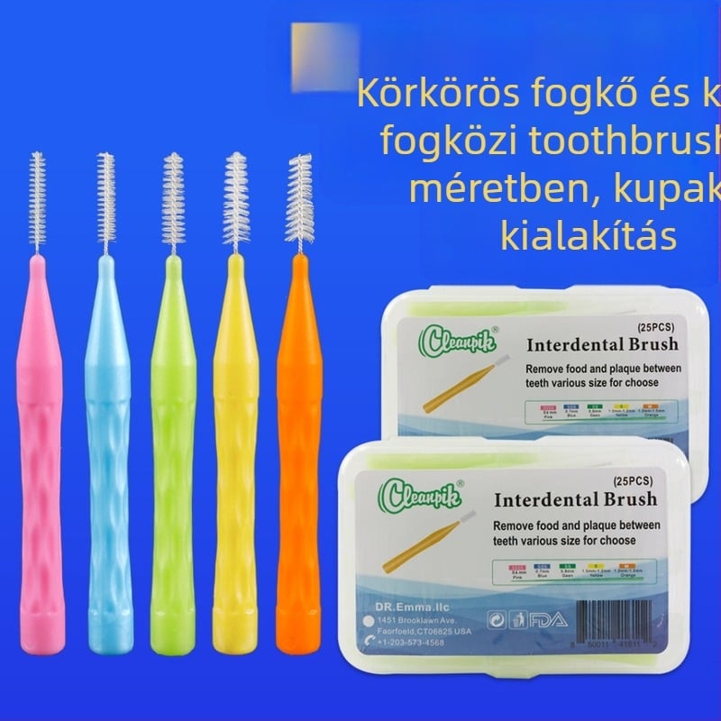I-formájú interdental ecset a fogak közötti rések tisztítására — kézi, 100 darab, Cleanpik