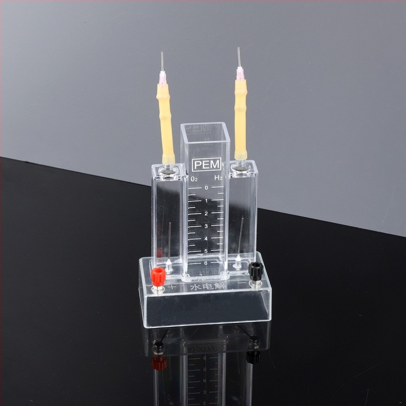 Oktatási célú víz-elektrolízis teszter – elektrolizált víz előállítása, műanyag kivitel