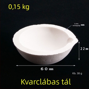 Tűzálló olvasztó edény ékszerkészítéshez – arany, ezüst és réz olvasztásához, háztartási használat